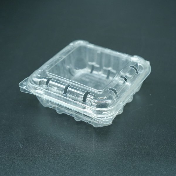 Plastic 4.4oz fruit clamshell 